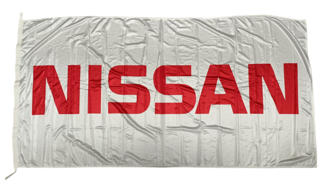 Nissan Flag, White, 180x90 cm
