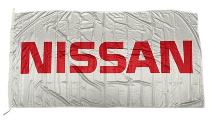 Nissan Flag, White, 180x90 cm