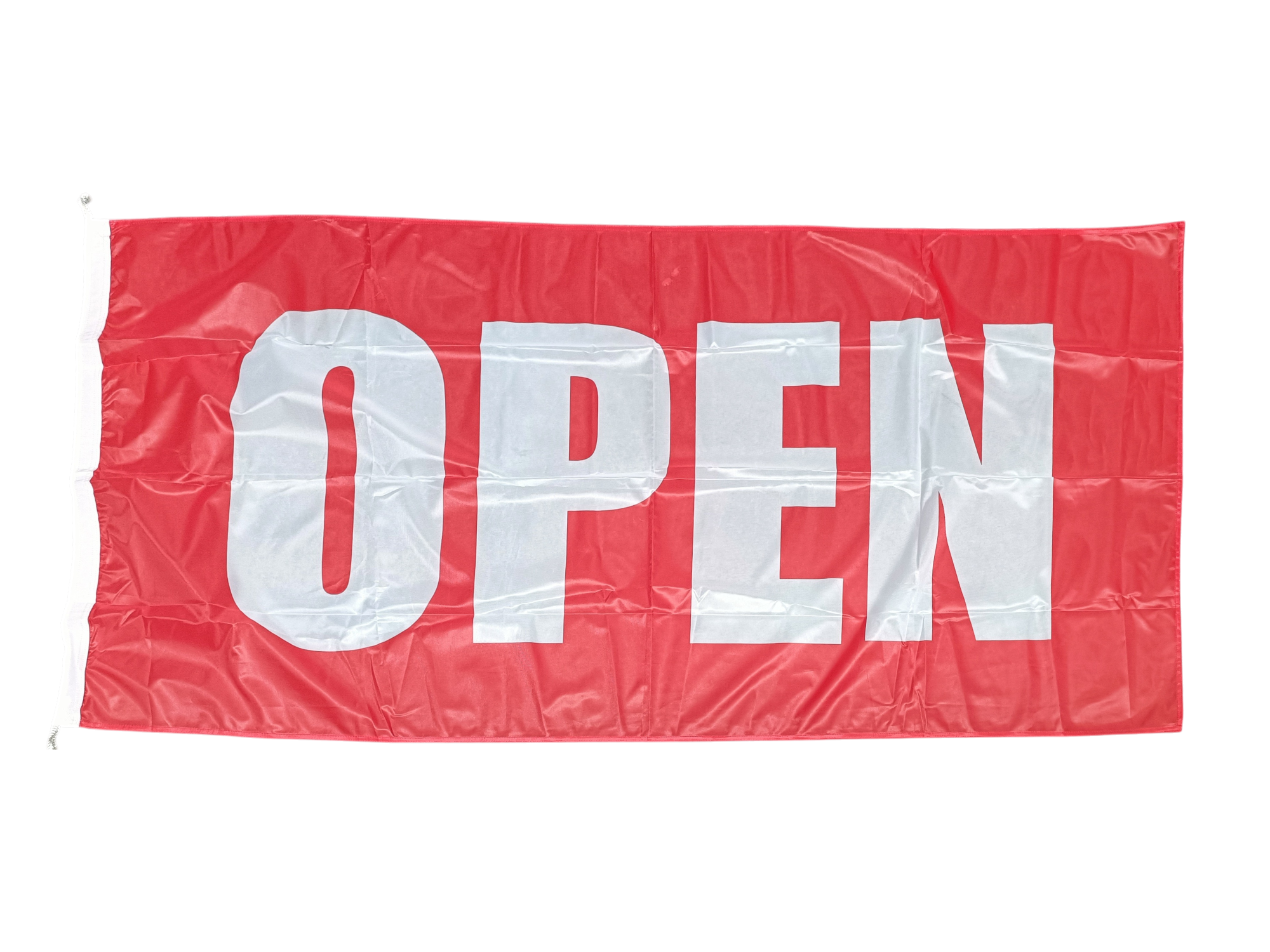 Open Flag, Red, 180x90 cm – Flag City