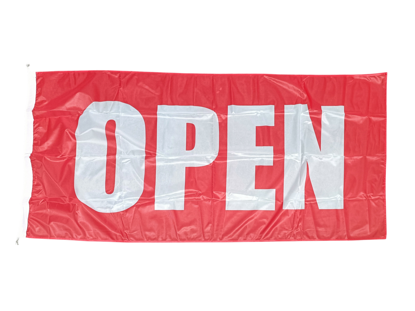 Open Flag, Red, 180x90 cm