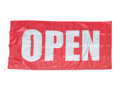 Open Flag, Red, 180x90 cm