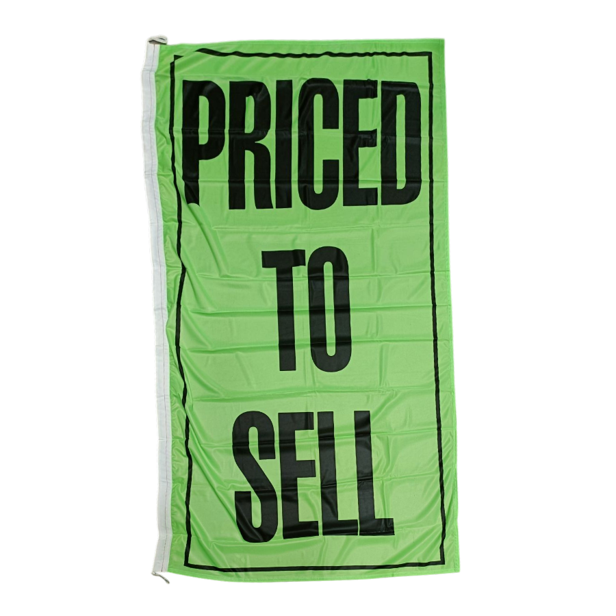 Priced To Sell Flag, 90x180 cm