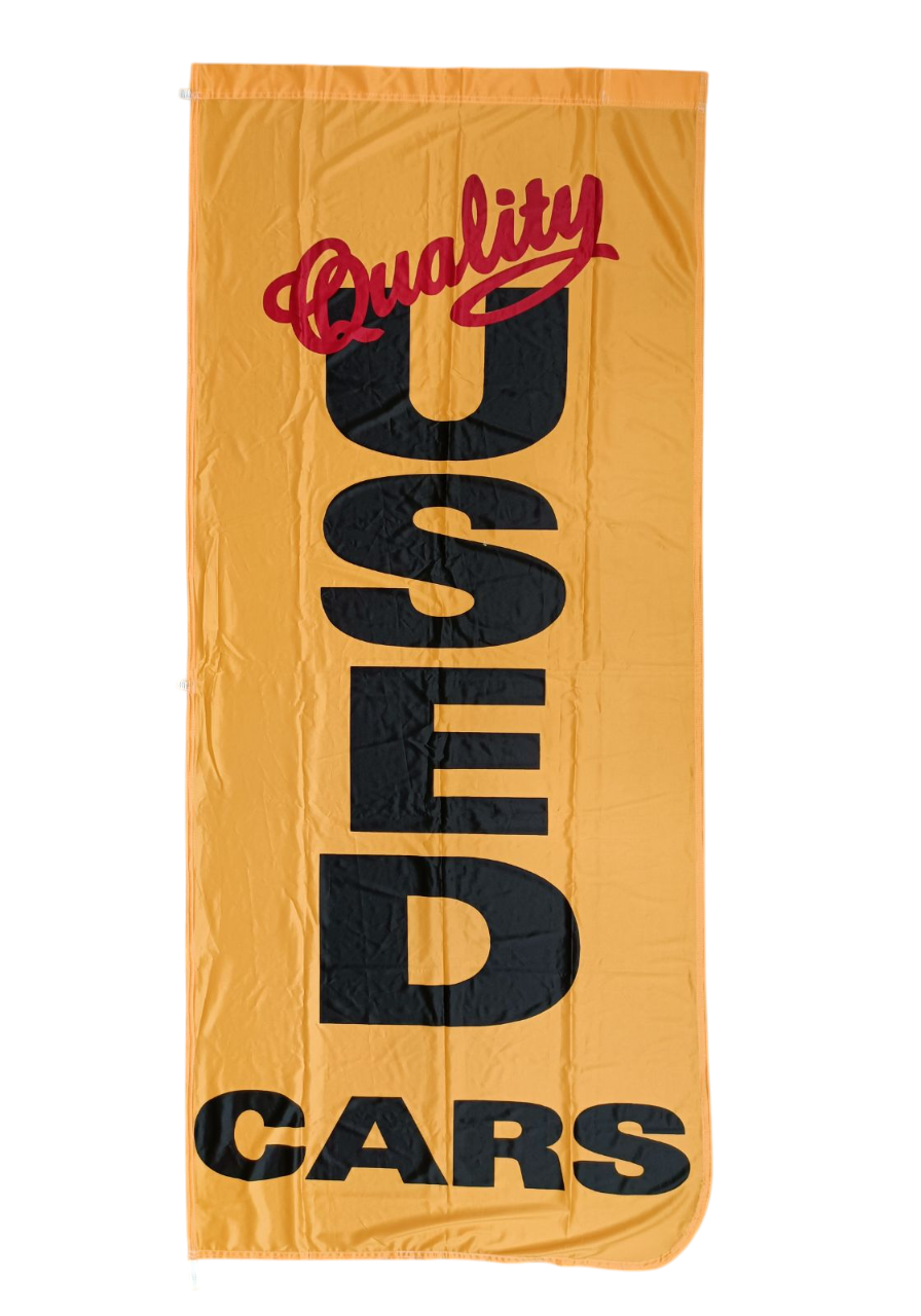 Quality Used Cars Banner Flag 90cm by 180cm - Multiple Colors Available