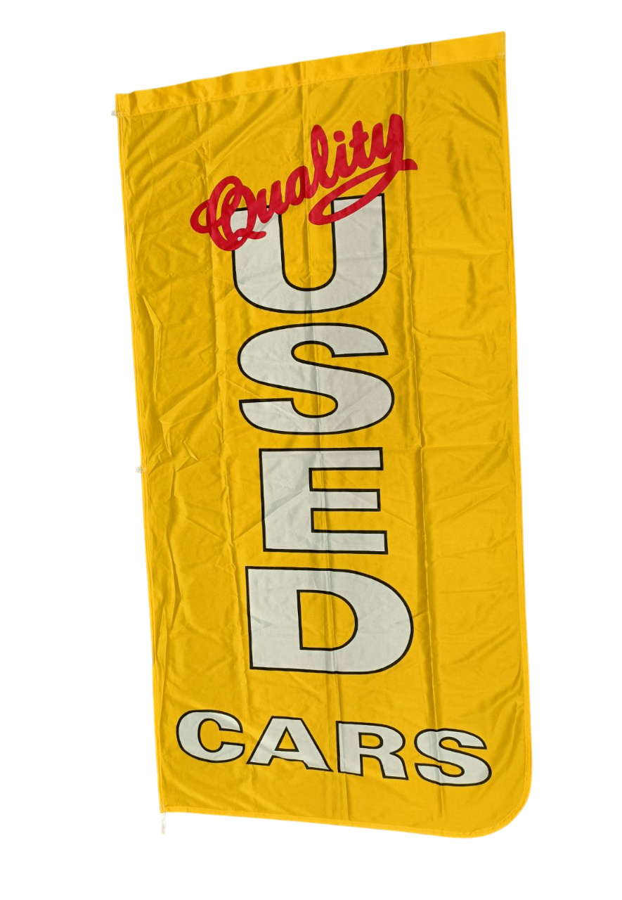 Quality Used Cars Banner Flag 90cm by 180cm - Multiple Colors Available