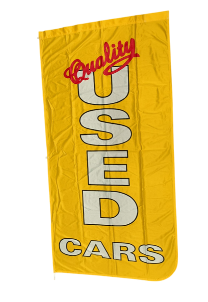 Quality Used Cars Banner Flag 90cm by 180cm - Multiple Colors Available