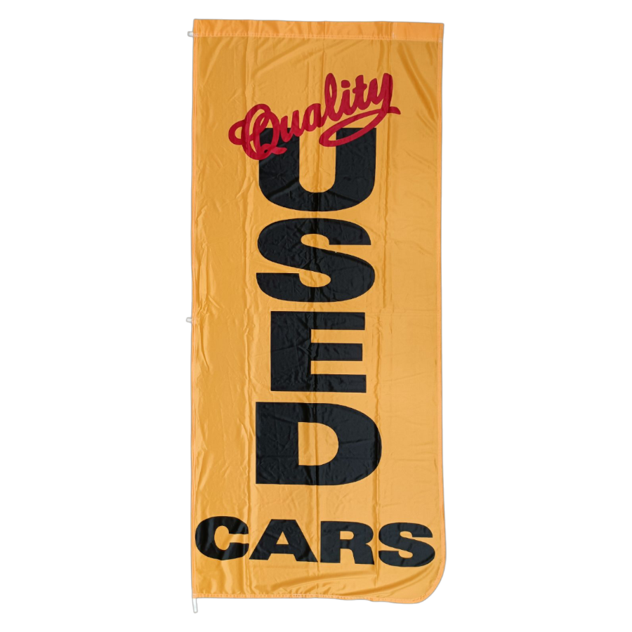 Quality Used Cars Flag, 90x180 cm - Available in Various Colors