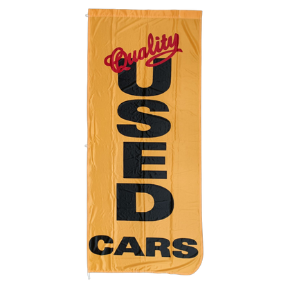 Quality Used Cars Flag, 90x180 cm - Available in Various Colors