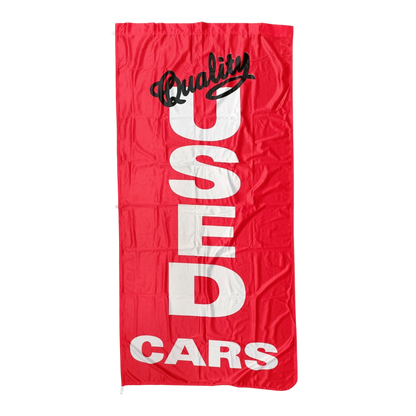 Quality Used Cars Flag, 90x180 cm - Available in Various Colors