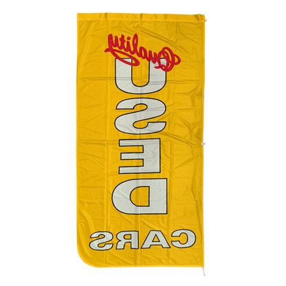 Quality Used Cars Flag, 90x180 cm - Available in Various Colors