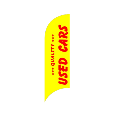 Quality Double sided Used Cars Feather Flags, 80x300 cm - Available in Multiple Colors