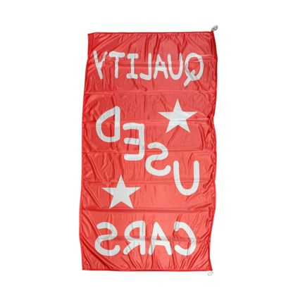 Quality Used Cars Flag, 90x180 cm - Available in Various Designs