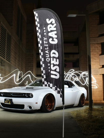 Quality Used Cars Feathers Flags, 80cm by 300cm