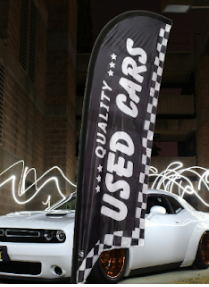 Quality Used Cars Feathers Flags, 80cm by 300cm