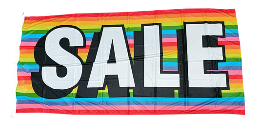 Sale Flag, Rainbow, 180x90 cm