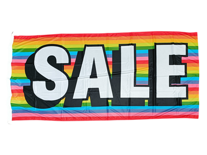 Sale Flag, Rainbow, 180x90 cm