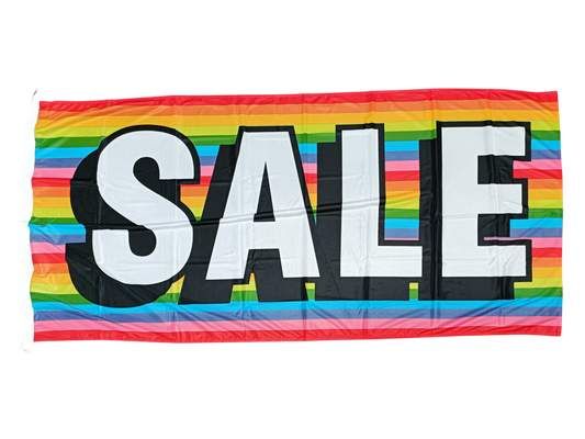 Sale Flag, Rainbow, 180x90 cm