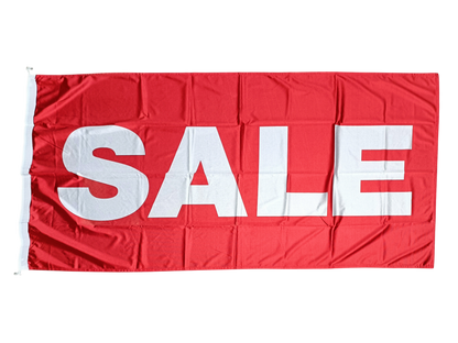 Sale Flag, Red, 180x90 cm