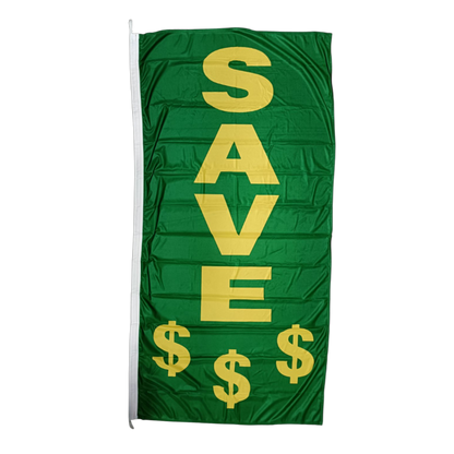 Save $$$ Flag, 90x180 cm