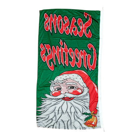 Seasons Greetings Flag, 90x180 cm - Available in Multiple Colors
