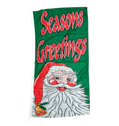 Seasons Greetings Flag, 90x180 cm - Available in Multiple Colors