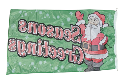 Seasons Greetings Flag, 180cm by 90cm