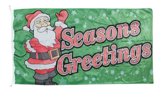 Seasons Greetings Flag, 180cm by 90cm