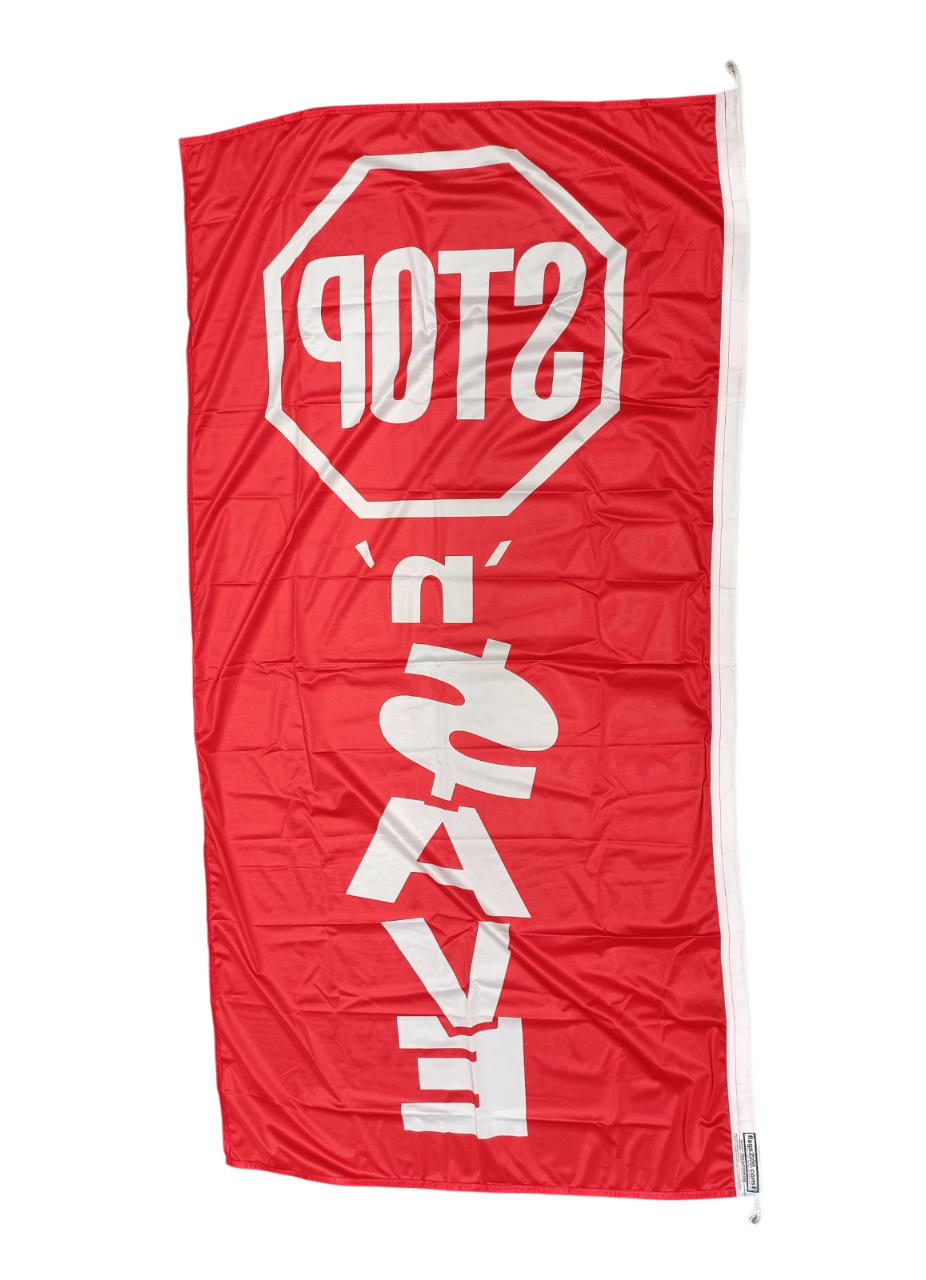 Stop 'n' Save Vertical Flag, 90cm by 180cm