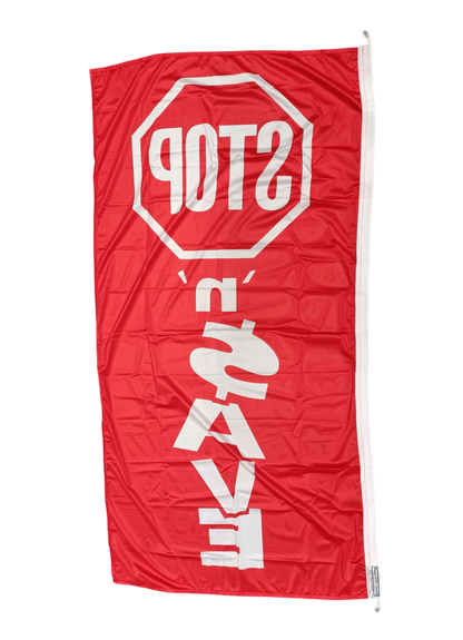 Stop 'n' Save Vertical Flag, 90cm by 180cm