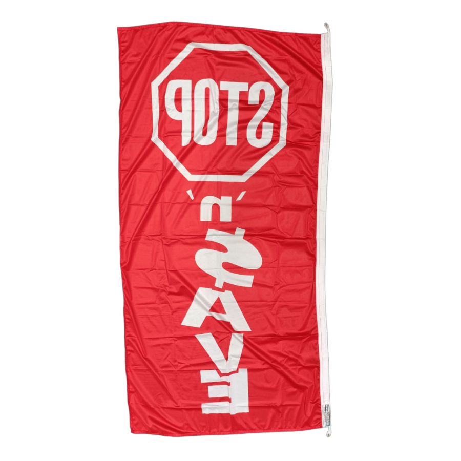 Stop 'n' Save Flag, 90x180 cm
