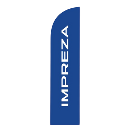 Subaru and 'Model' Feather Flags, 75x300 cm