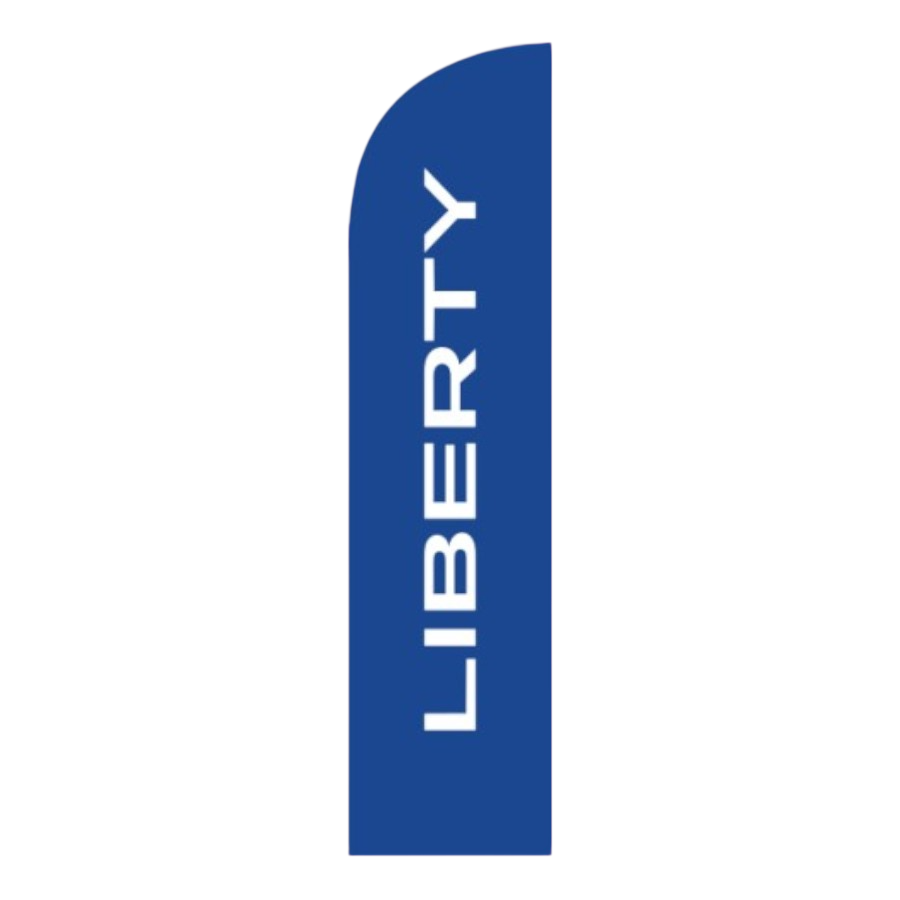 Subaru and 'Model' Feather Flags, 75x300 cm