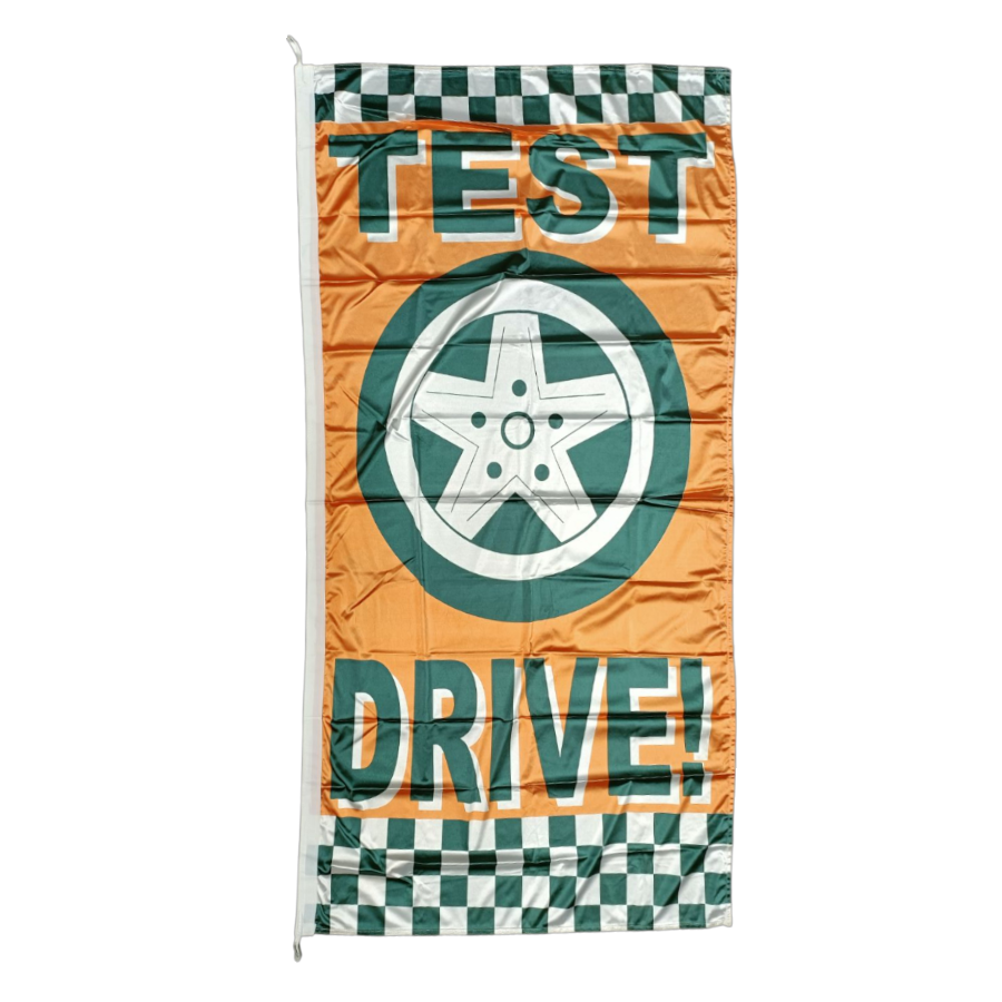 Test Drive Flag, 90x180 cm