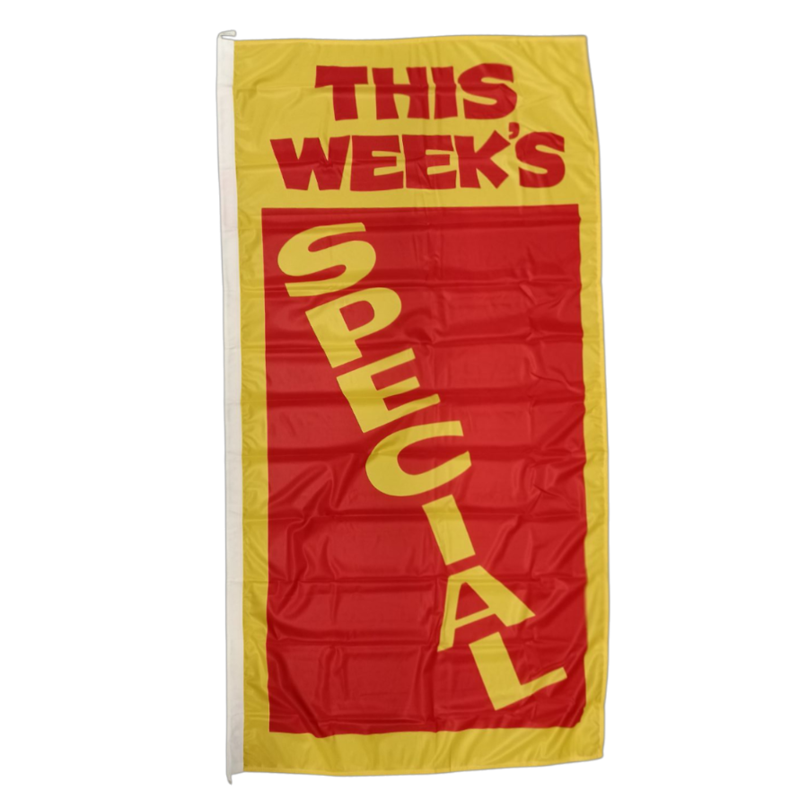This Week's Special Flag, 90x180 cm