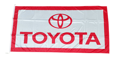 Quality, TOYOTA White 180cmx90cm Outdoor Flag