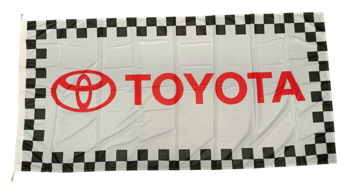 Toyota Racing Car Flag