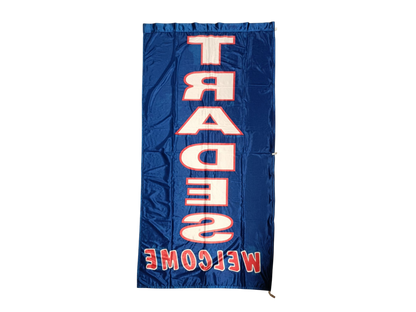 "Trades Welcome"  Banner Flag, 90x180 cm