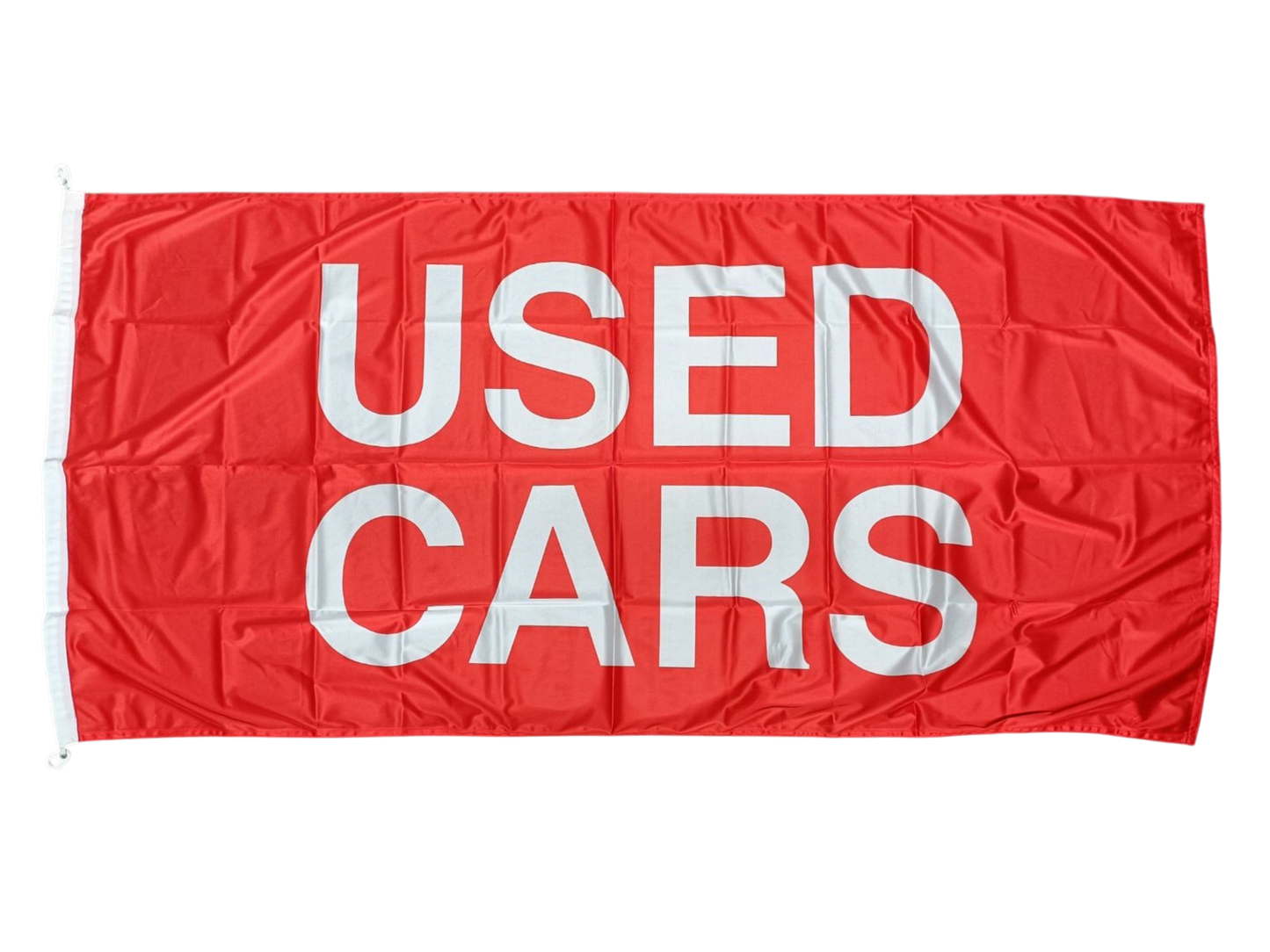 Used Cars Flag, Red, 180x90 cm