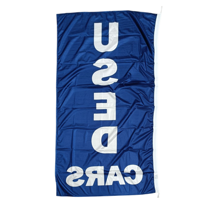 Used Cars Flag, 90x180 cm - Available in Blue and Green Colors