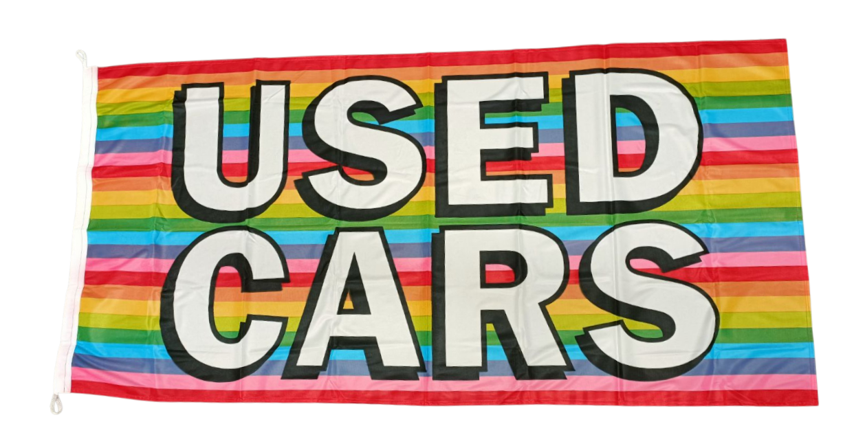 Used Cars Flag– Multiple Colors Available