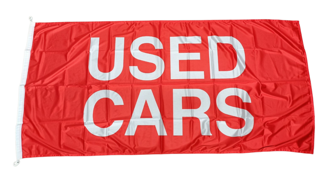 Used Cars Flag– Multiple Colors Available