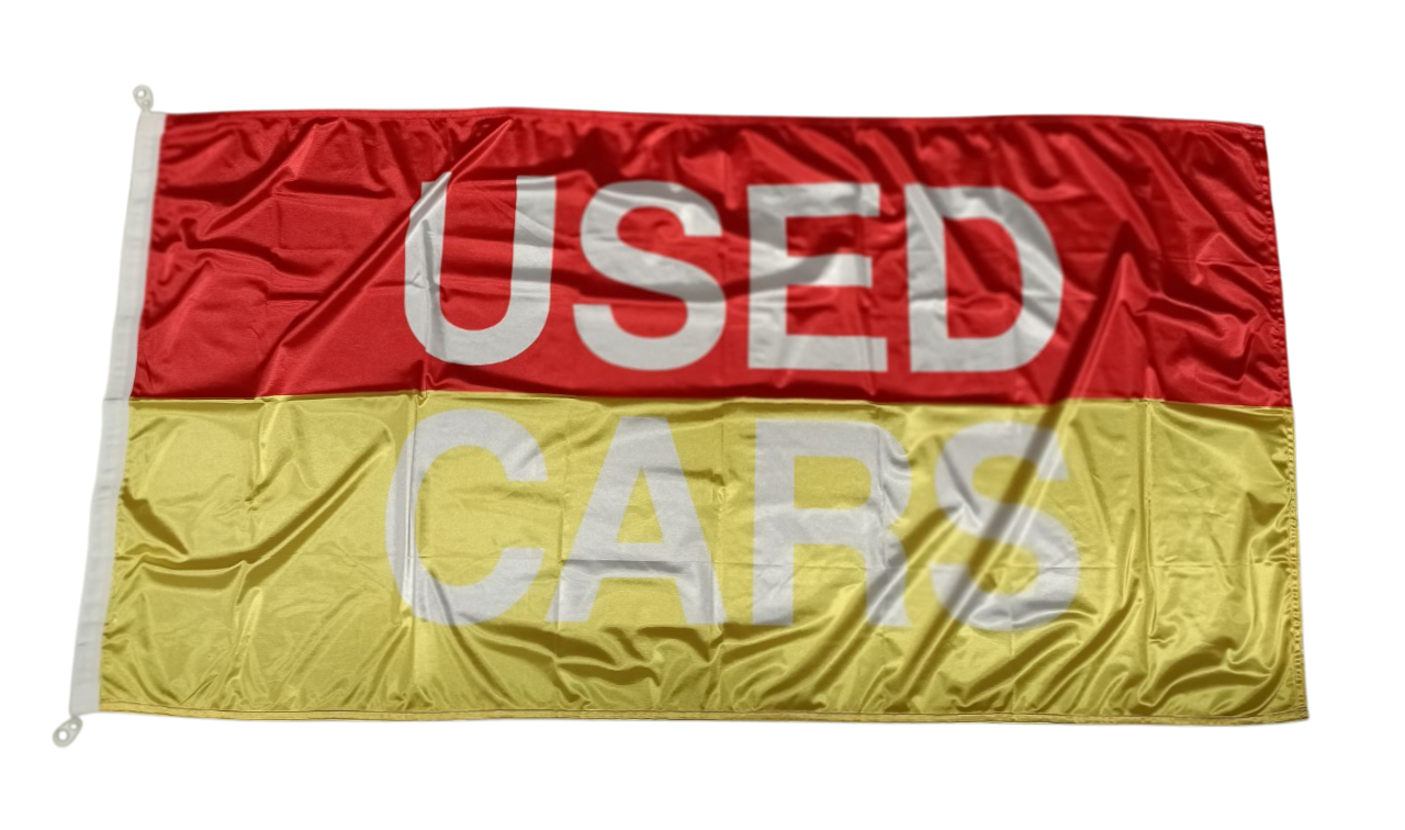 Used Cars Flag– Multiple Colors Available
