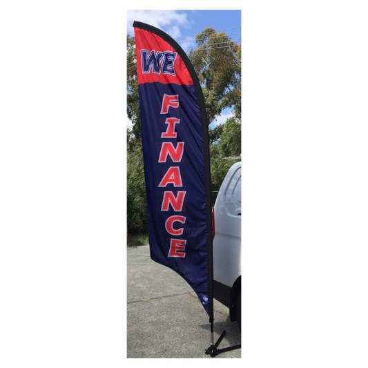 We Finance Feather Flag, 80x300 cm